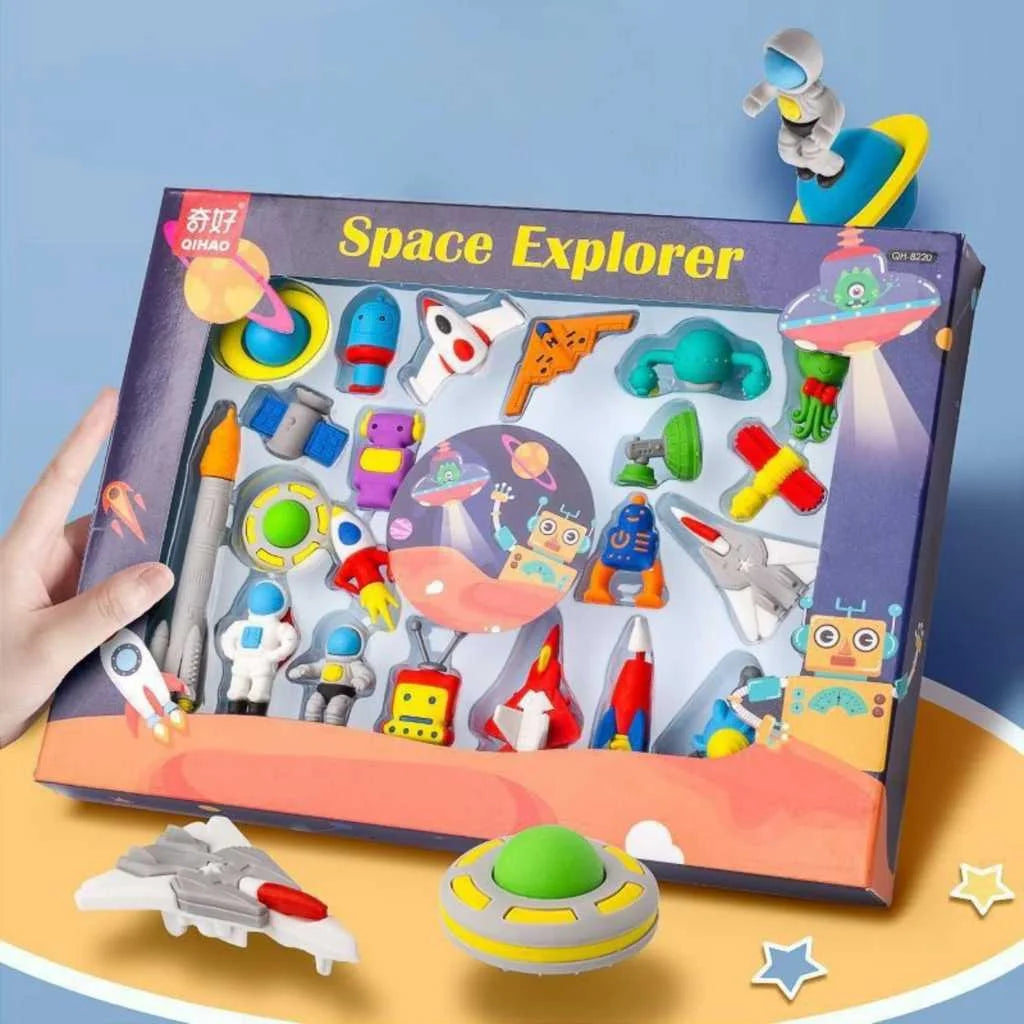 Big 3D Cartoon Eraser Gift Set
