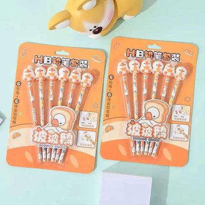 Booboo's Besties Pencil Set with 3D Eraser Caps