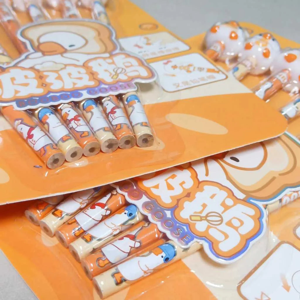 Booboo's Besties Pencil Set with 3D Eraser Caps
