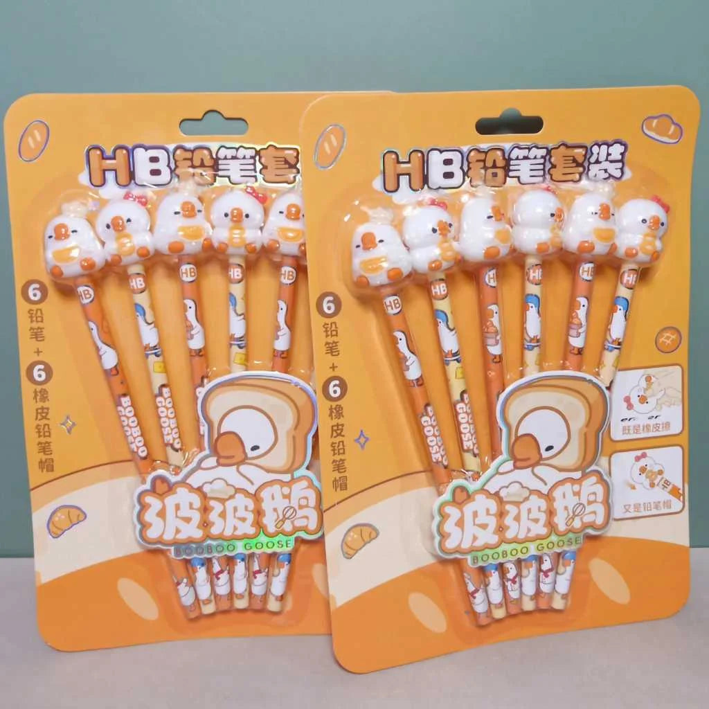 Booboo's Besties Pencil Set with 3D Eraser Caps