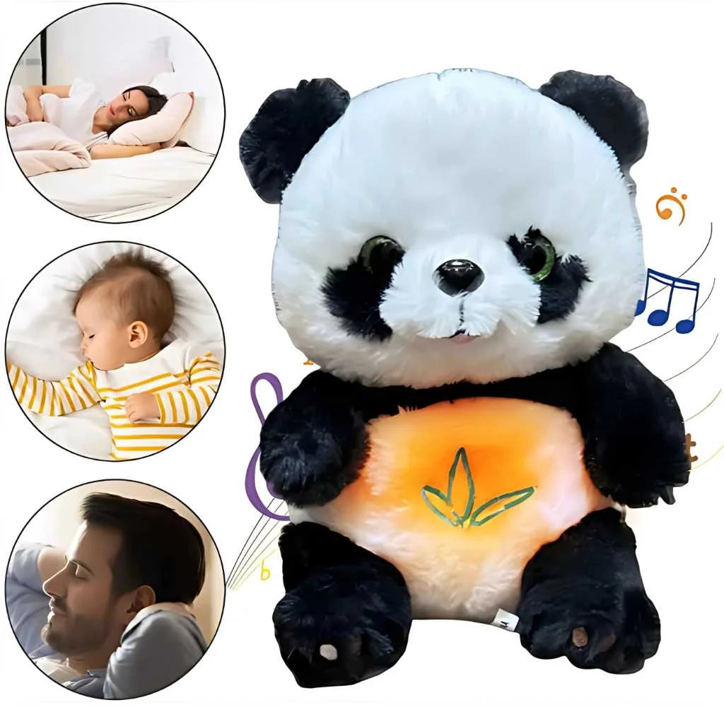 Breating Panda Soft Toy with Sound and Light