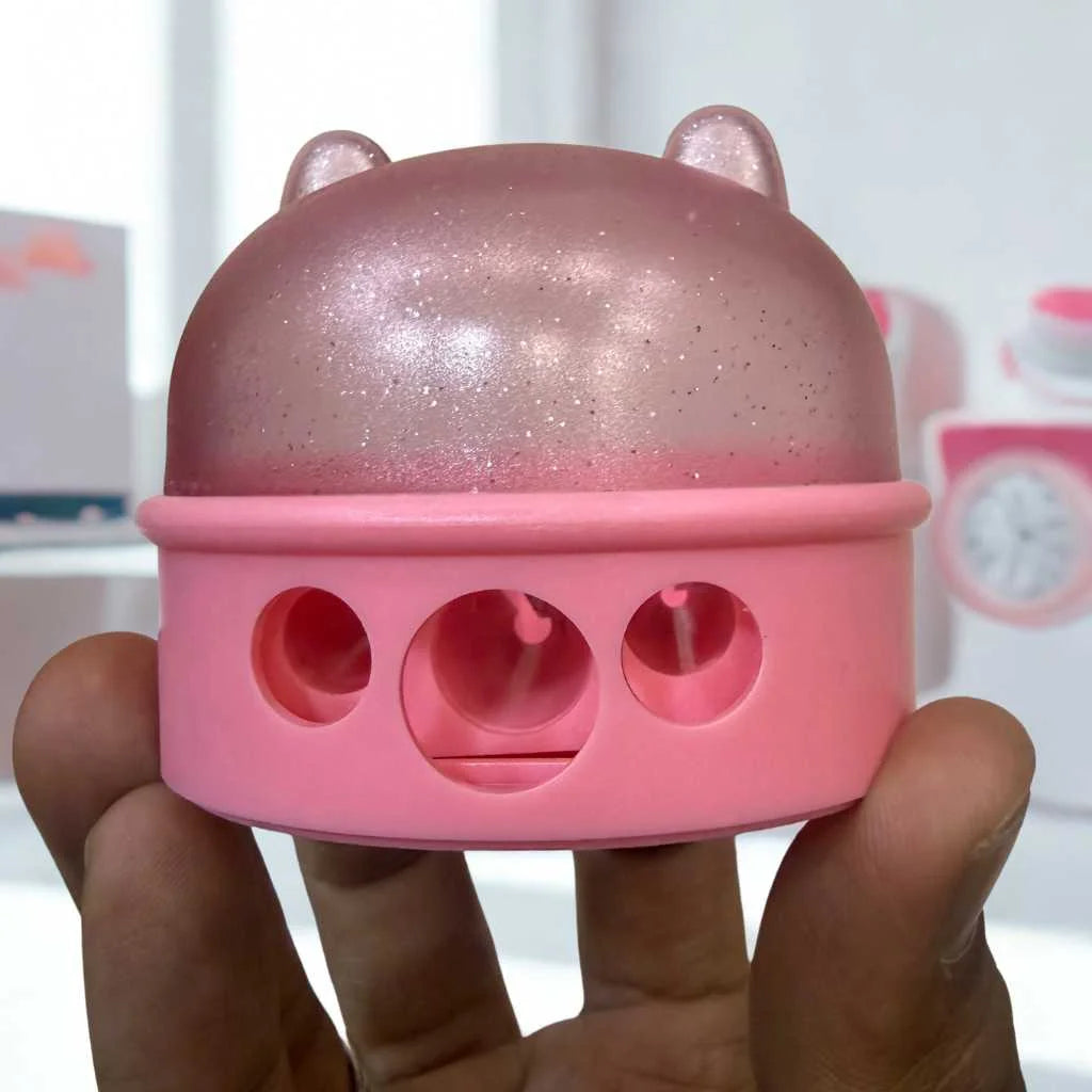 Bubu Bear 3 Hole Pencil Sharpener - Multi-Size for Kids | DODKart