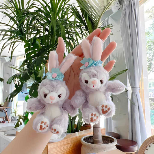 bunny themed soft toy keychain for bags and keys