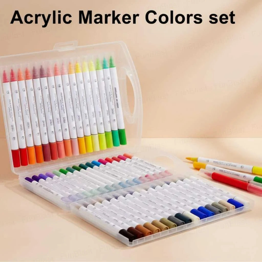 Buy Premium 48 Colors Acrylic Marker Set for Kids