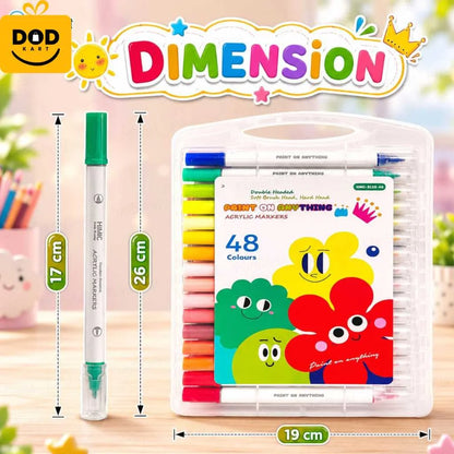 Buy Premium 48 Colors Acrylic Marker Set for Kids