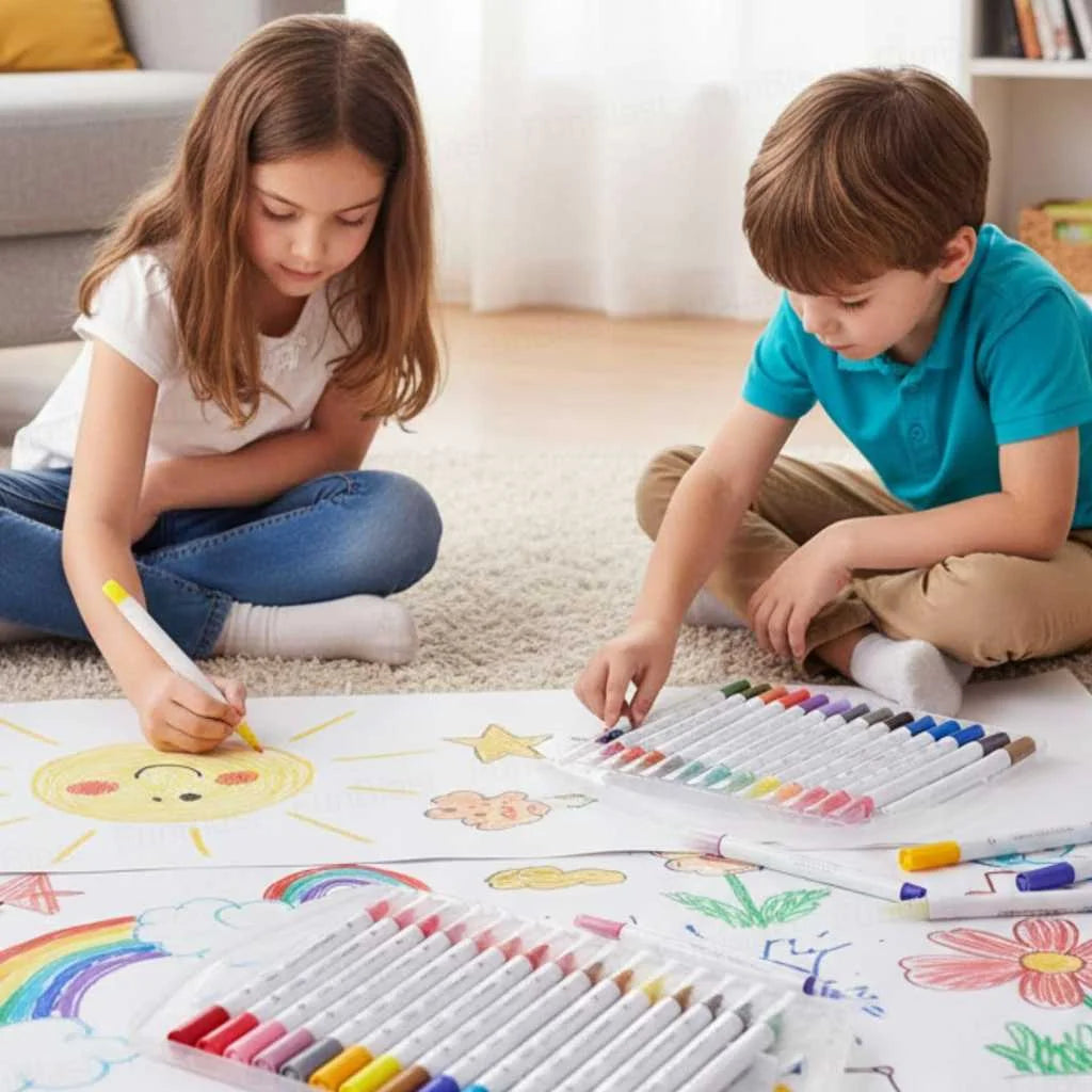 Buy Premium 48 Colors Acrylic Marker Set for Kids