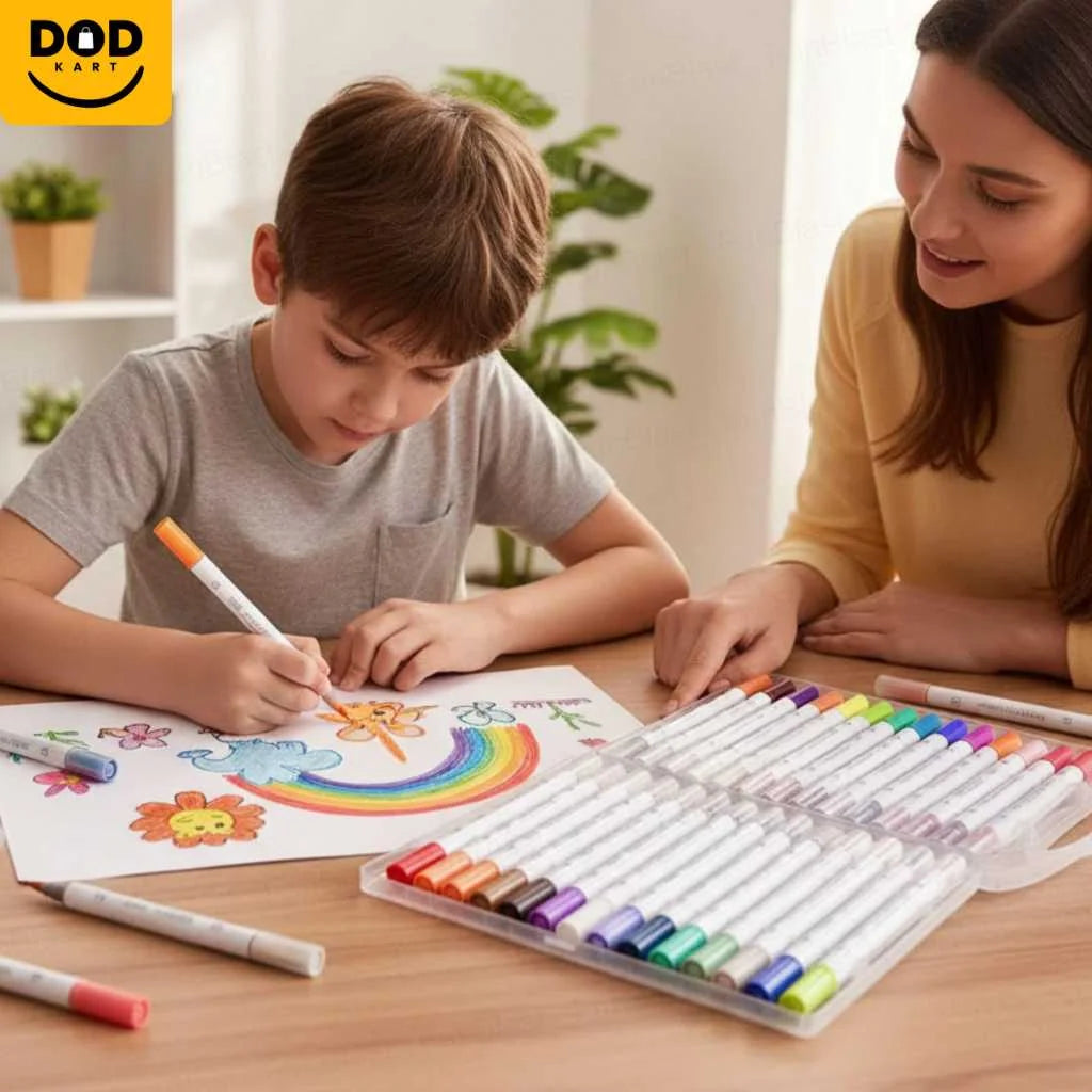 Buy Premium 48 Colors Acrylic Marker Set for Kids