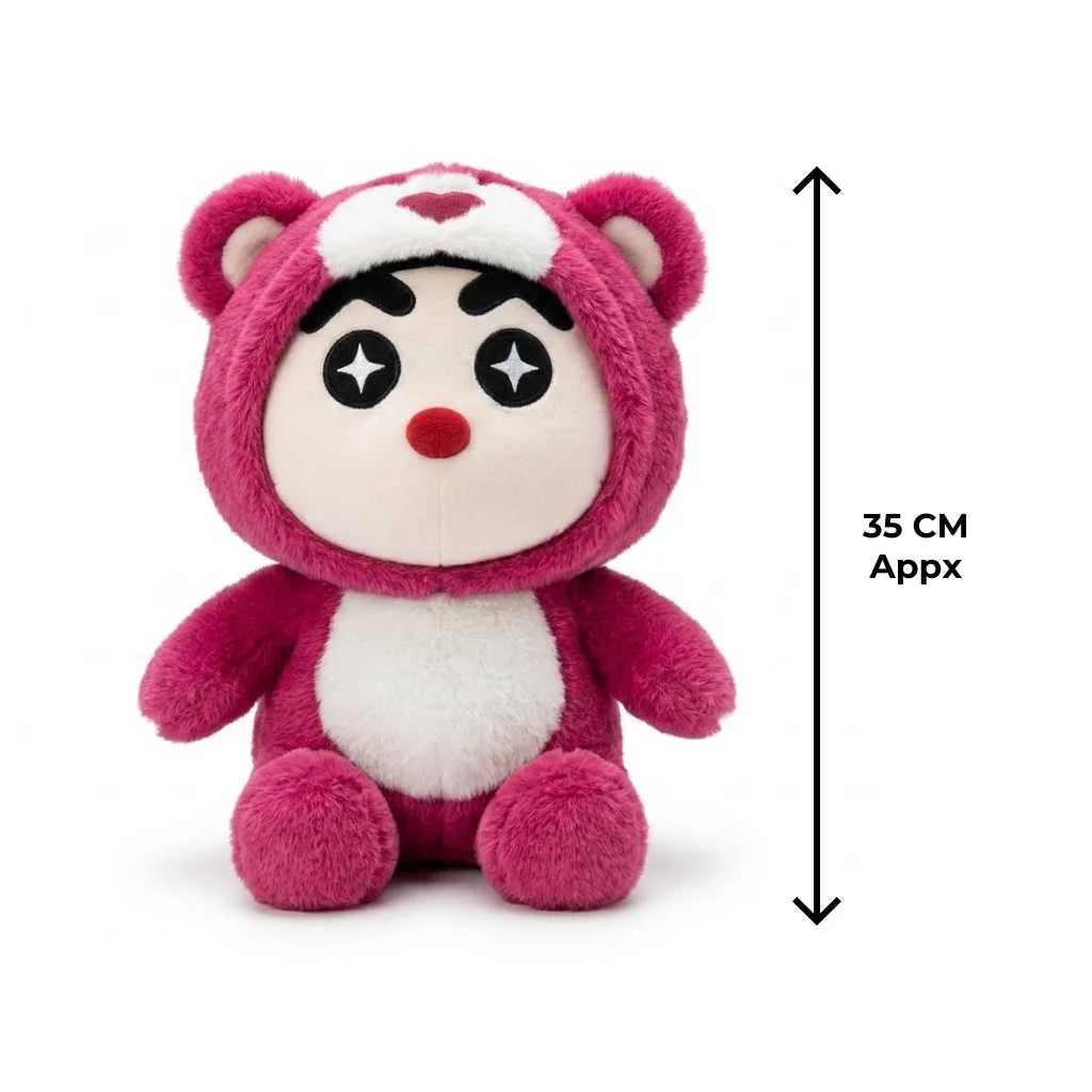 Buy Shinchan Maroon Bear Soft Toy 35cm Best Kids Plushie