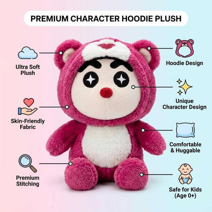 Buy Shinchan Maroon Bear Soft Toy 35cm Best Kids Plushie