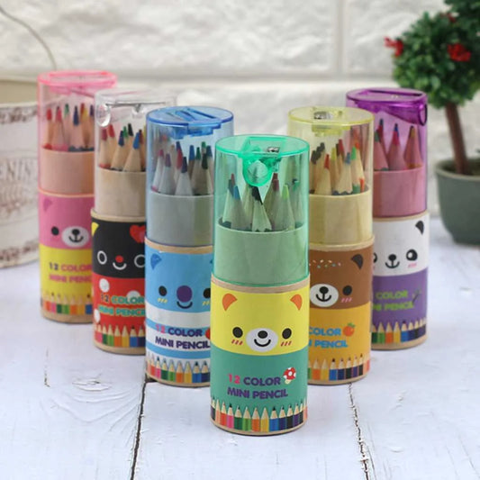 Catoon Theme 12 Piece Colour Pencil Set for Kids