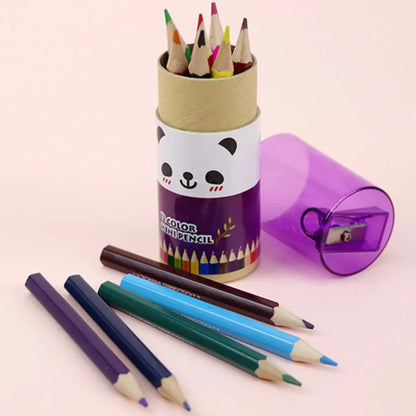 Catoon Theme 12 Piece Colour Pencil Set for Kids