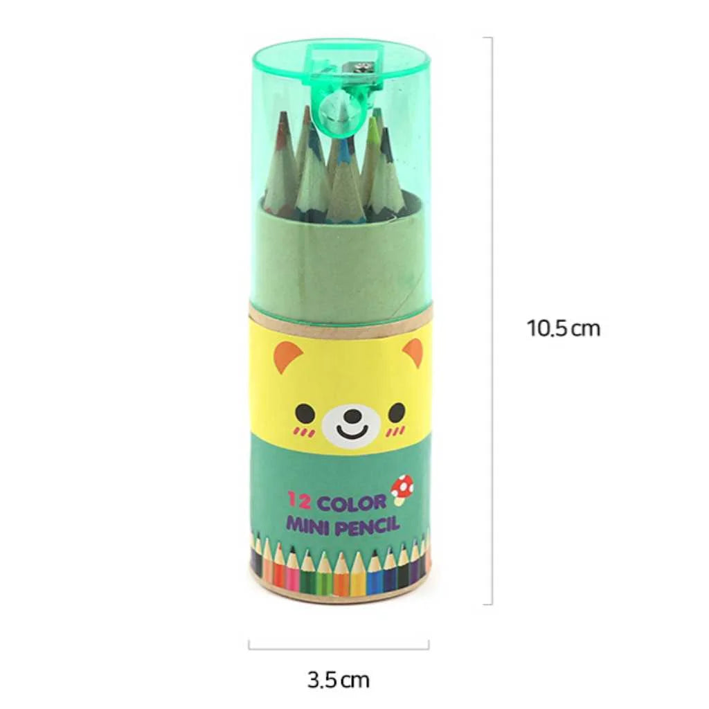 Catoon Theme 12 Piece Colour Pencil Set for Kids