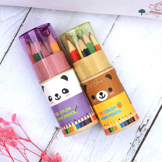 Catoon Theme 12 Piece Colour Pencil Set for Kids