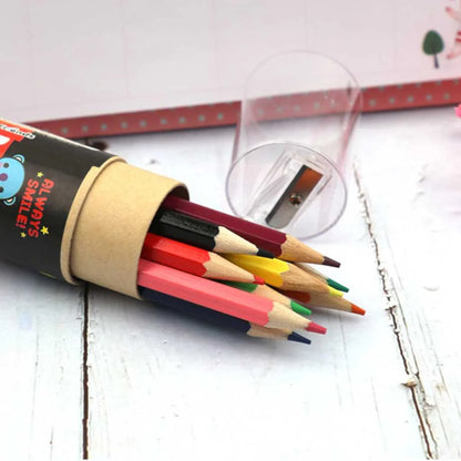 Catoon Theme 12 Piece Colour Pencil Set for Kids