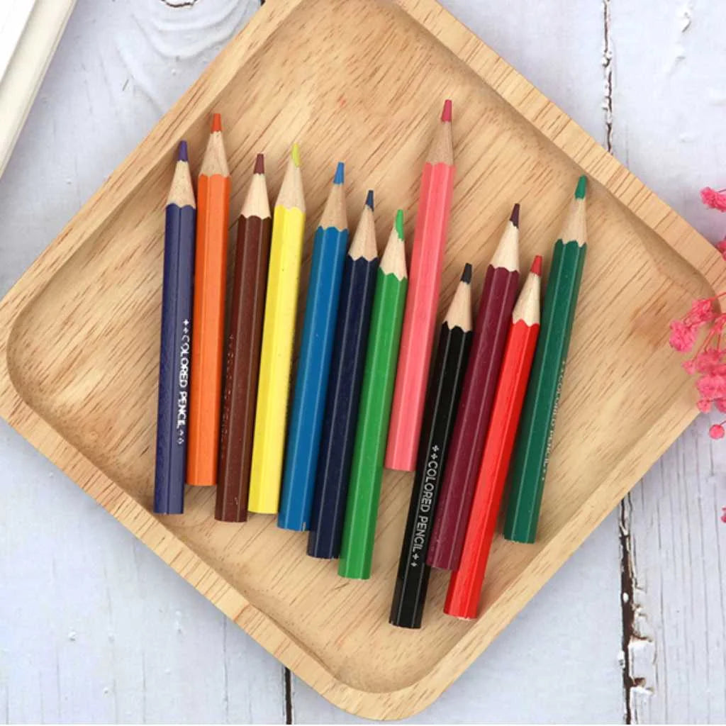 Catoon Theme 12 Piece Colour Pencil Set for Kids