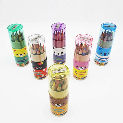 Catoon Theme 12 Piece Colour Pencil Set for Kids