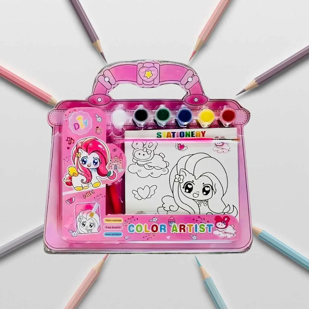 Color Artist Portable Painting Suitcase - Complete Art Kit | DODKart