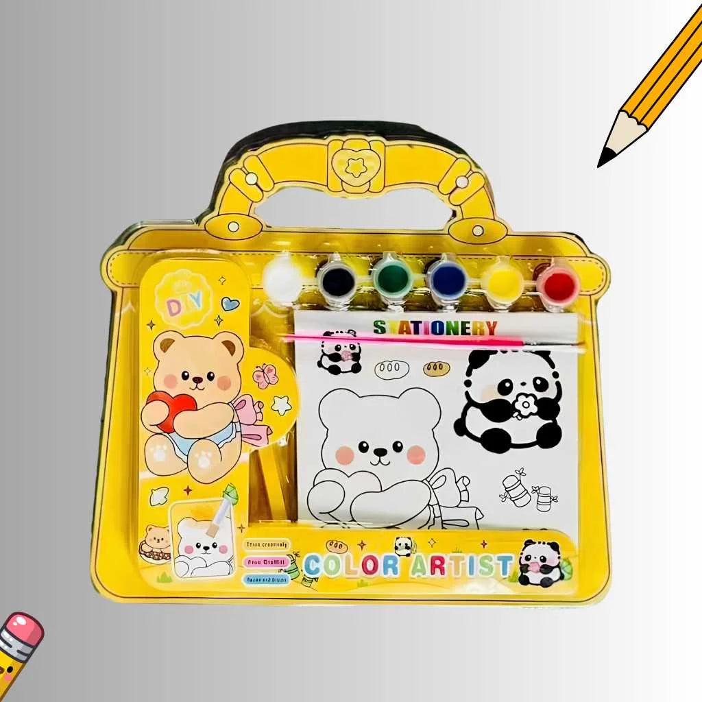 Color Artist Portable Painting Suitcase - Complete Art Kit | DODKart