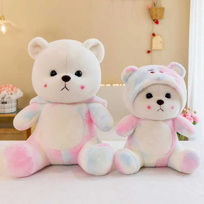 Colorful Hooded Cute Teddy Bear Soft Toy