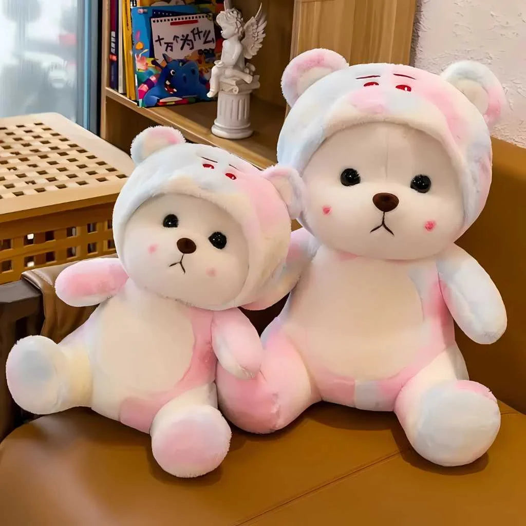 Colorful Hooded Cute Teddy Bear Soft Toy