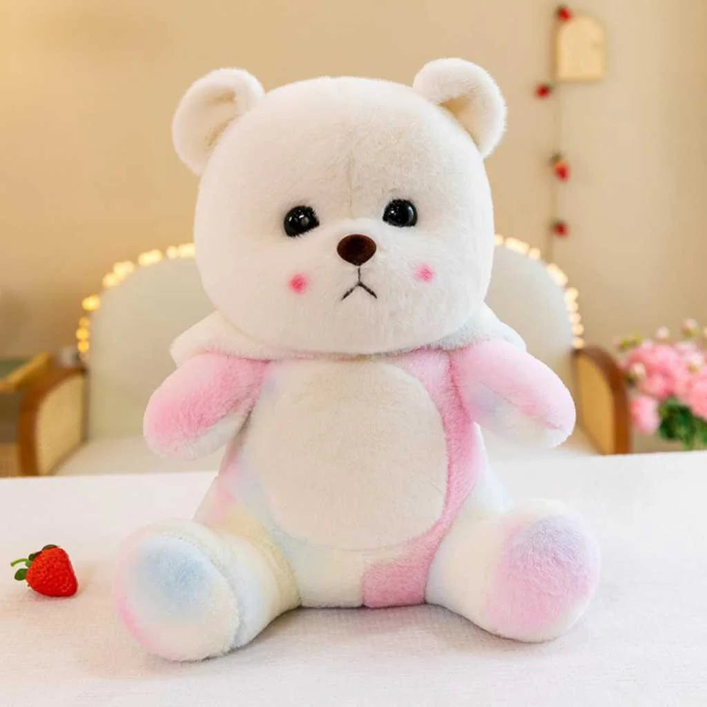 Colorful Hooded Cute Teddy Bear Soft Toy