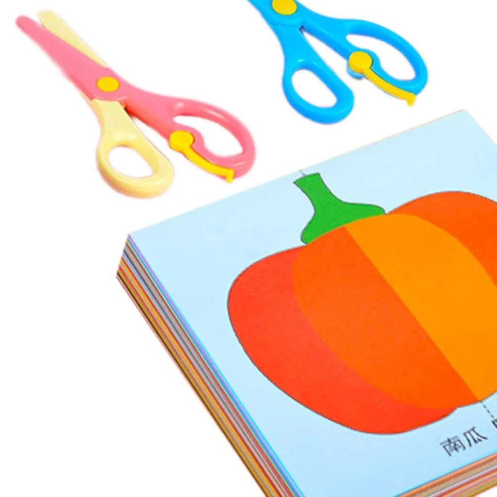 Colourful Paper Cutting Activity Craft Kits with Scissors