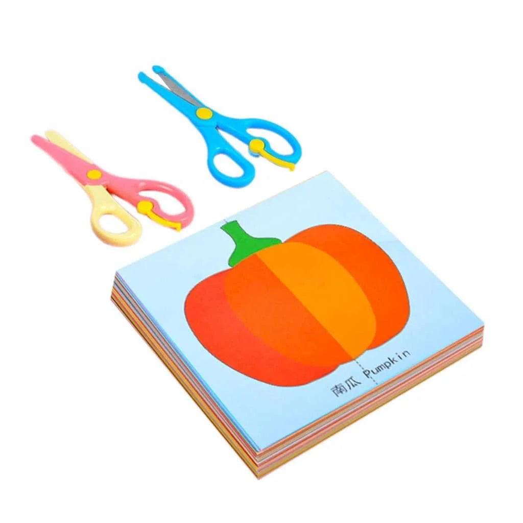 Colourful Paper Cutting Activity Craft Kits with Scissors