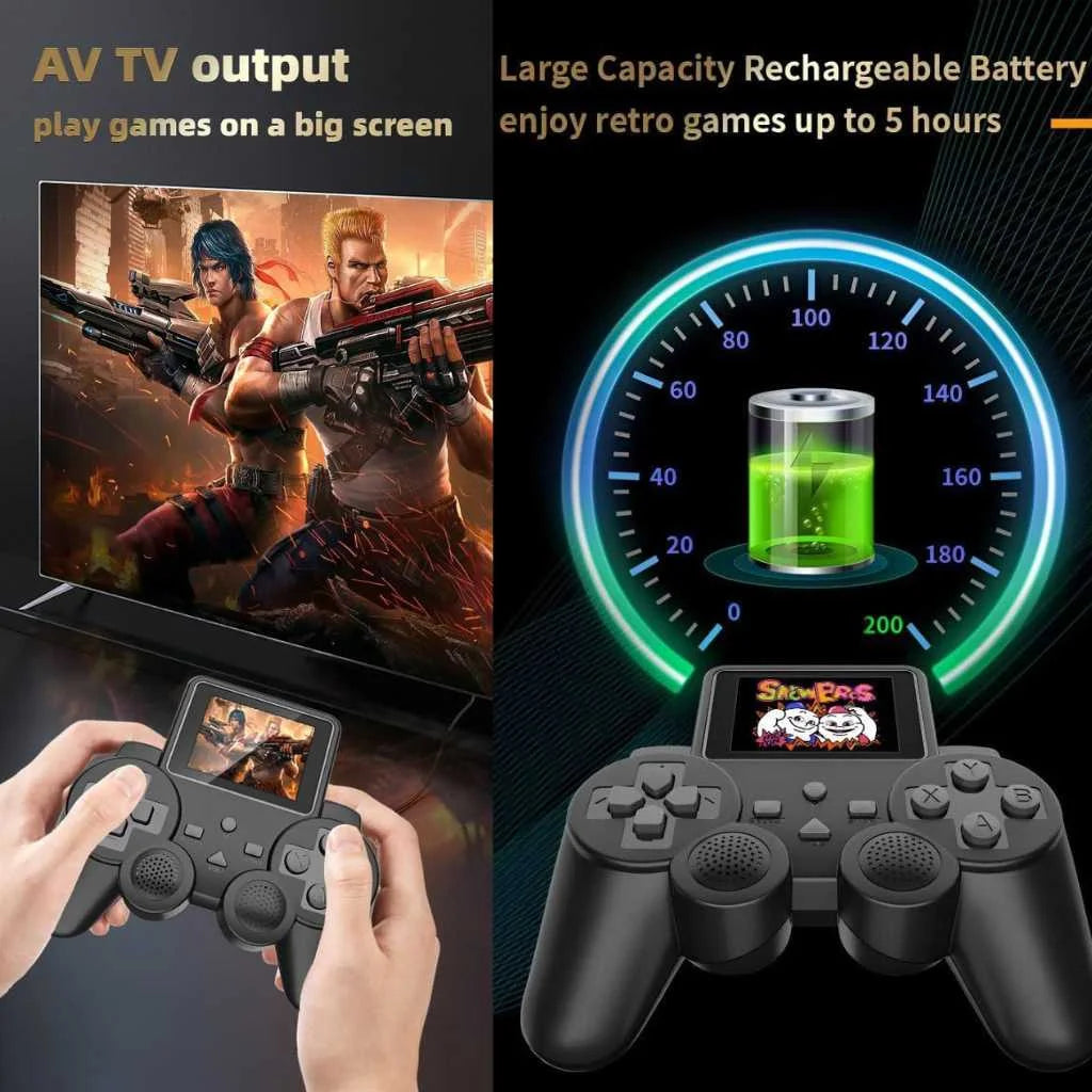 Controller Retro Game Console with Built-in Screen