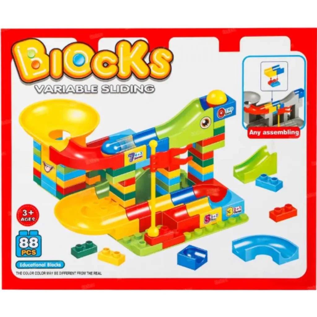 Creative Building Blocks for Kids with Variable Sliding 88 pcs