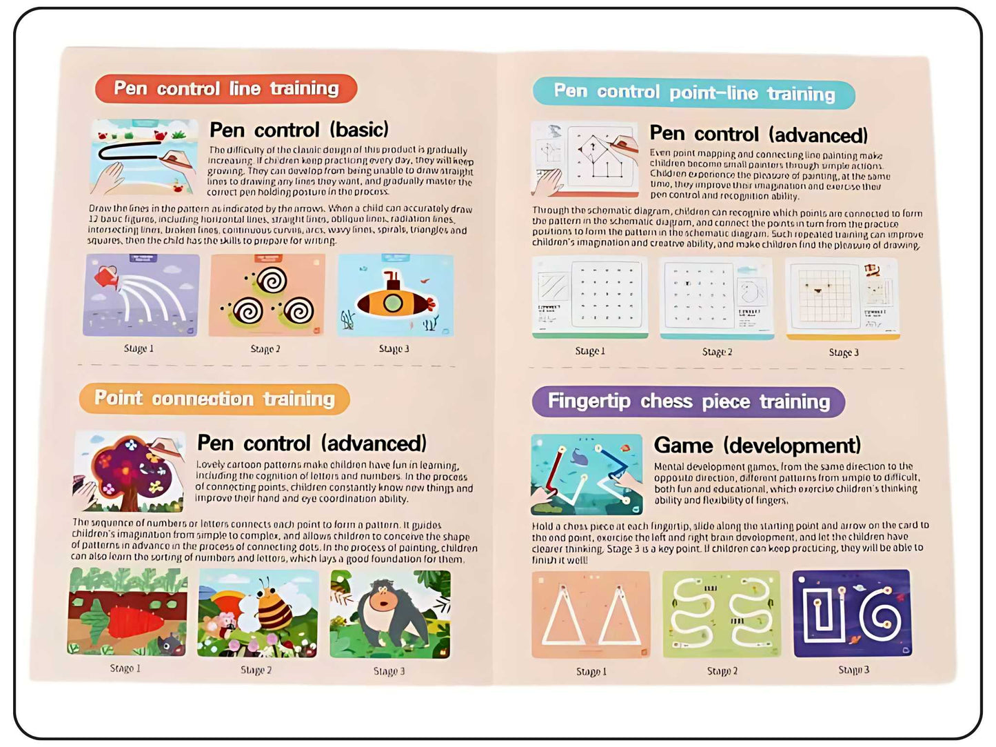 Creative Card Pen Control Training educational toys