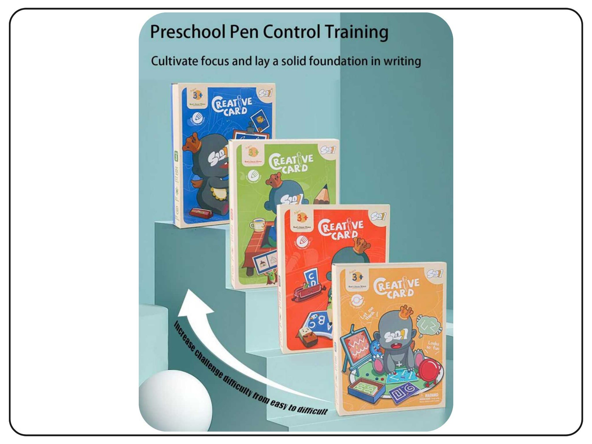 Creative Card Pen Control Training educational toys