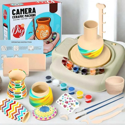 Creative Ceramic Electric Pottery Wheel Machine for Kids