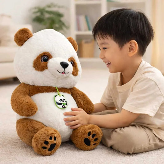 Cute 2 in 1 Panda Plush Blanket Combo Set 45cm