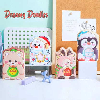 Cute 3D Puffy Animal Diary - Premium Kids Journal for School & Gifts