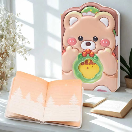 Cute 3D Puffy Animal Diary - Premium Kids Journal for School & Gifts