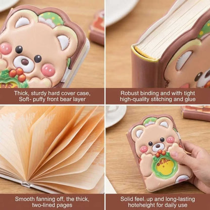 Cute 3D Puffy Animal Diary - Premium Kids Journal for School & Gifts