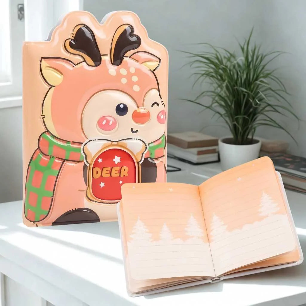 Cute 3D Puffy Animal Diary - Premium Kids Journal for School & Gifts