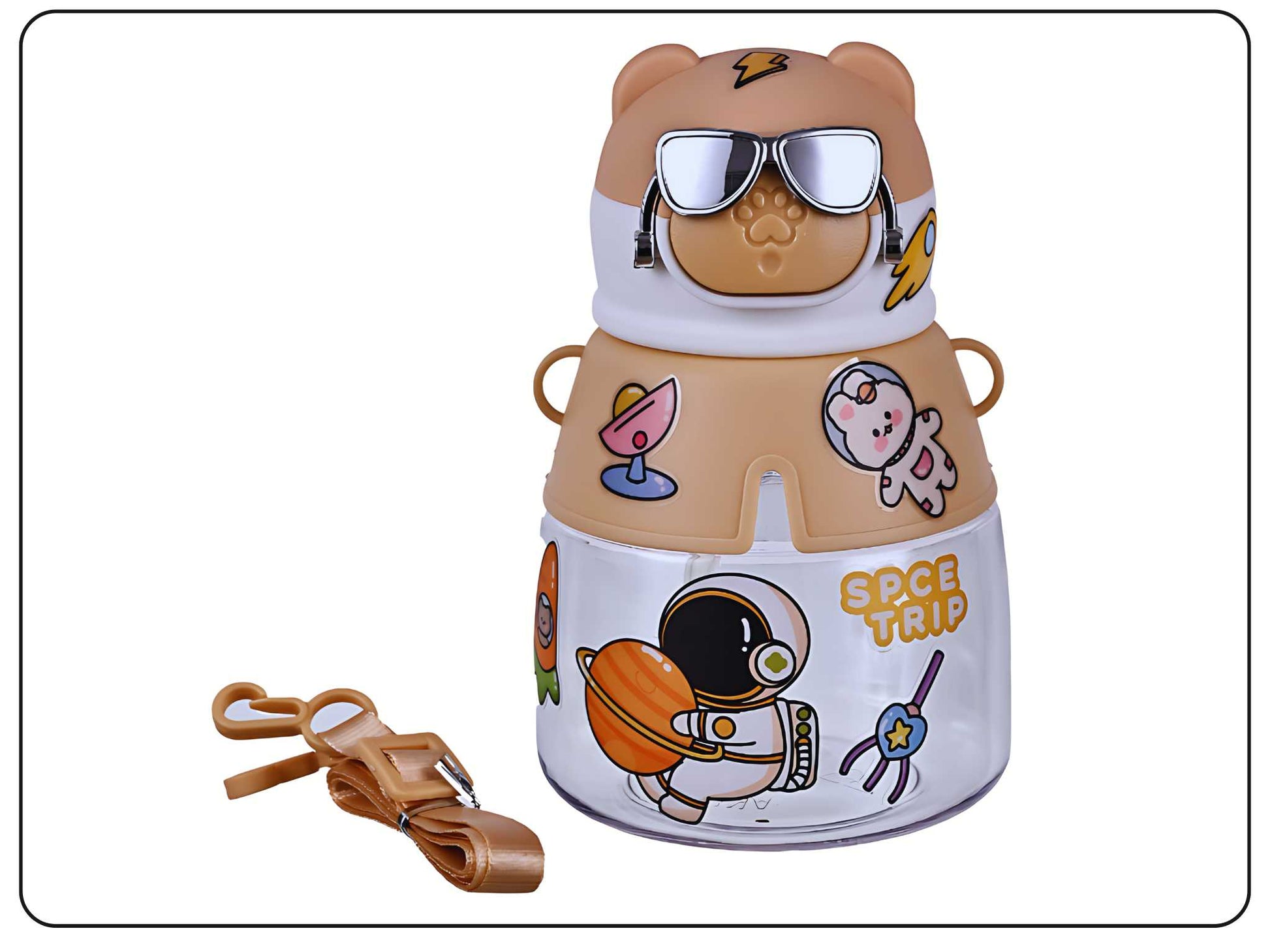 Cute and Colourful Animal Design Water Bottles for Kids