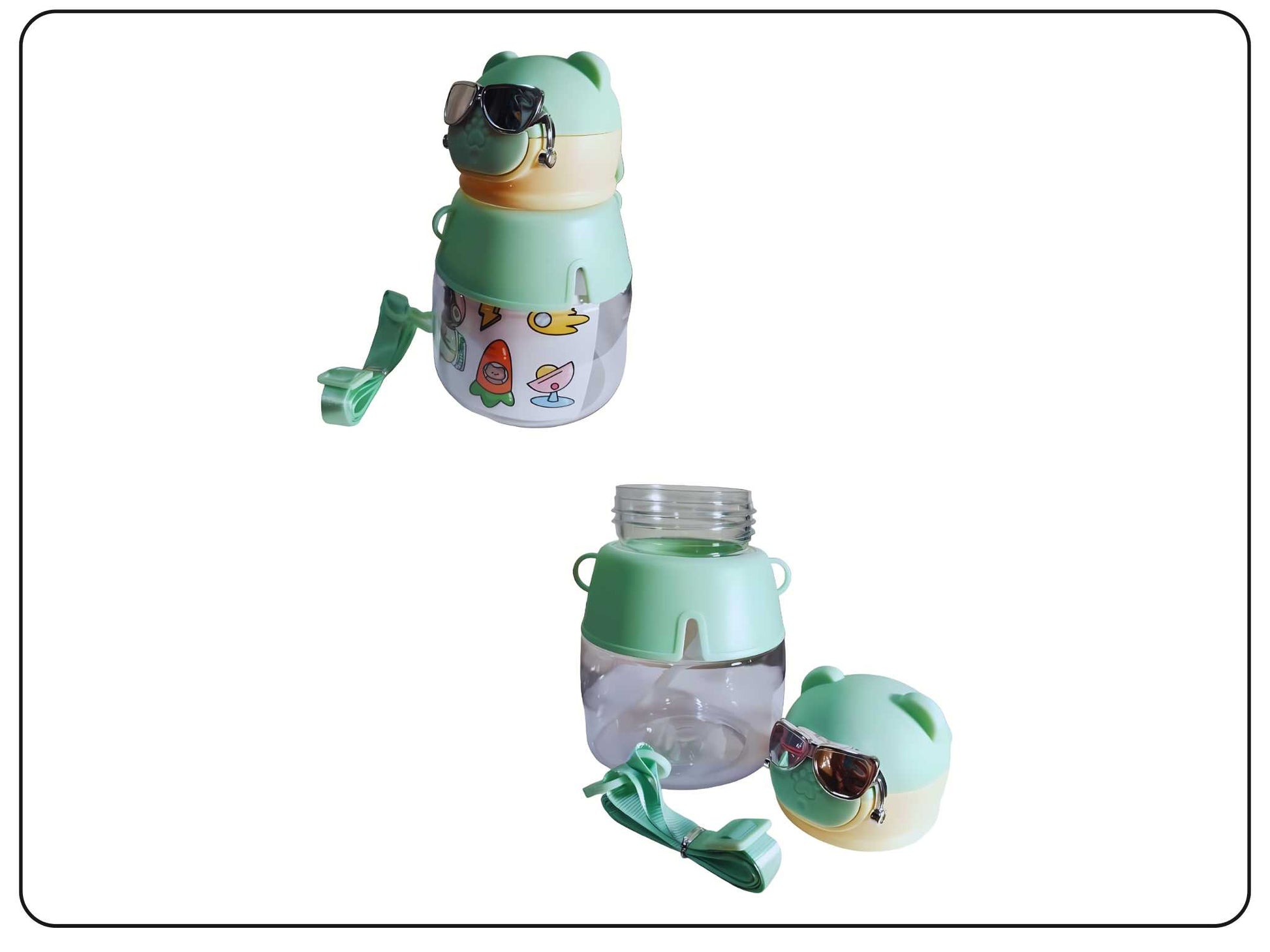 Cute and Colourful Animal Design Water Bottles for Kids