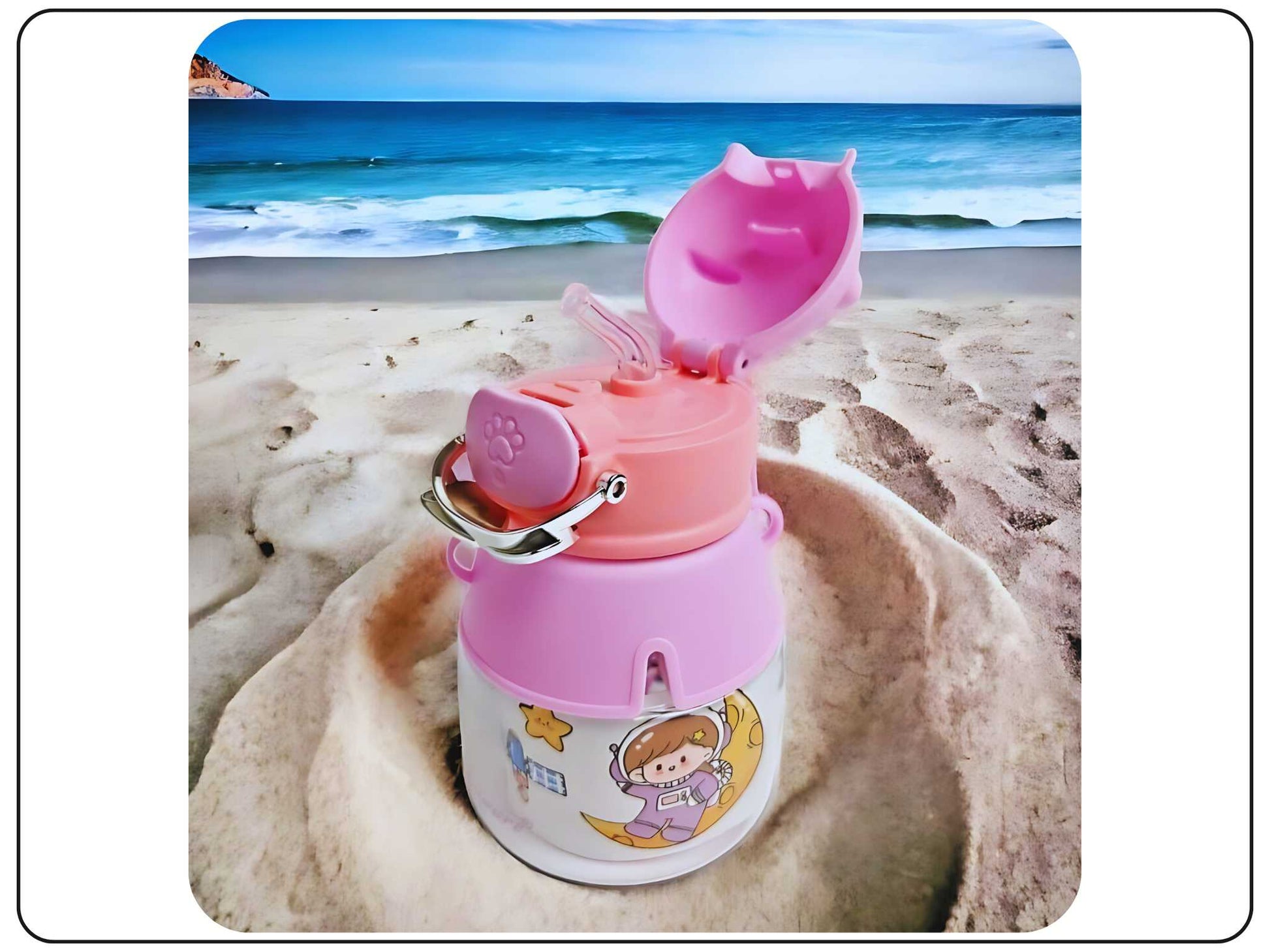 Cute and Colourful Animal Design Water Bottles for Kids