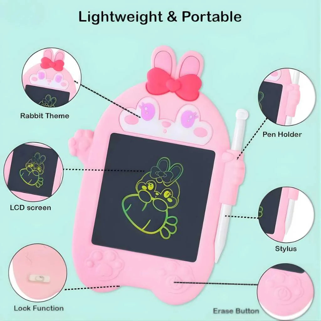 Cute Animal Rabbit Theme LCD Writing Pad
