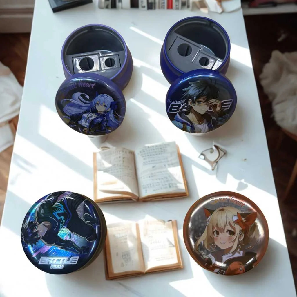 Cute Anime 2 Hole Pencil Sharpener for Kids - Dual Size | DODKart