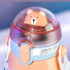 Cute Bear Theme Insulated Steel Water Bottle 530ml
