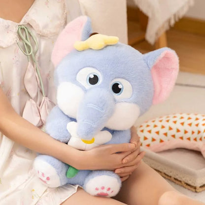 Cute Blue Elephant Soft Toy 35cm Cuddly Plush