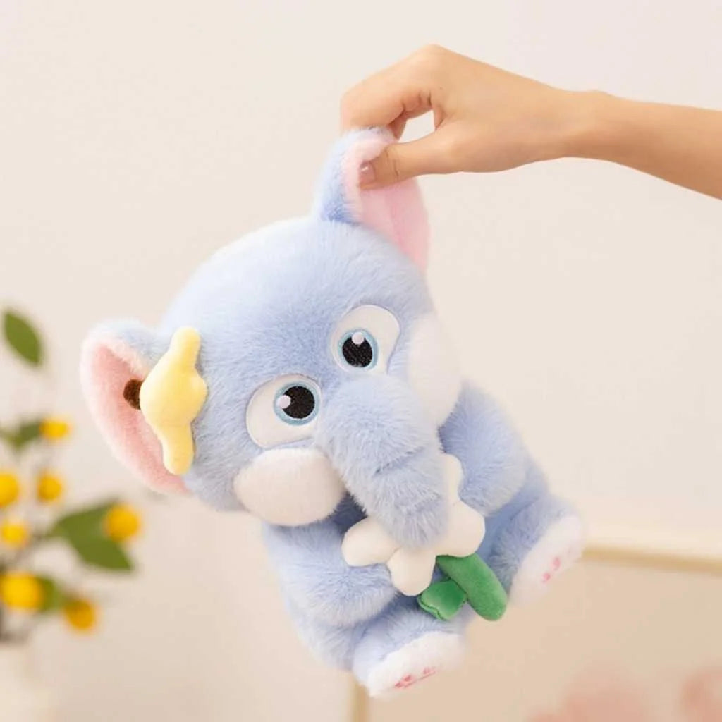 Cute Blue Elephant Soft Toy 35cm Cuddly Plush