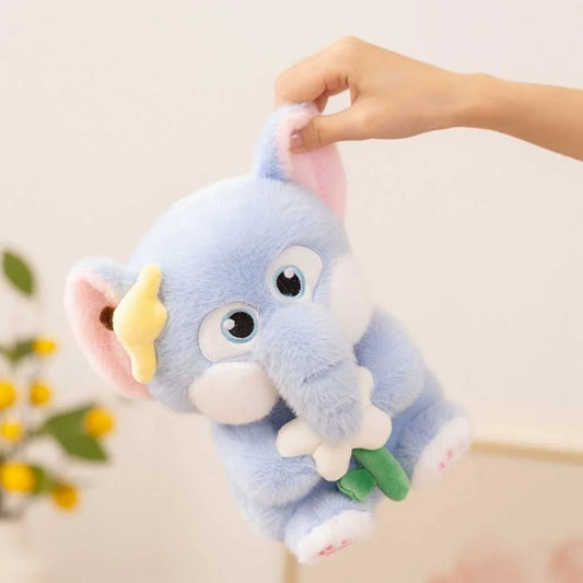 Cute Blue Elephant Soft Toy 35cm Cuddly Plush