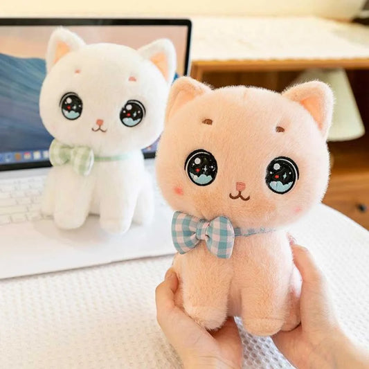 Cute Bow Cat Soft Toy with Adorable Bow 35cm for Kids
