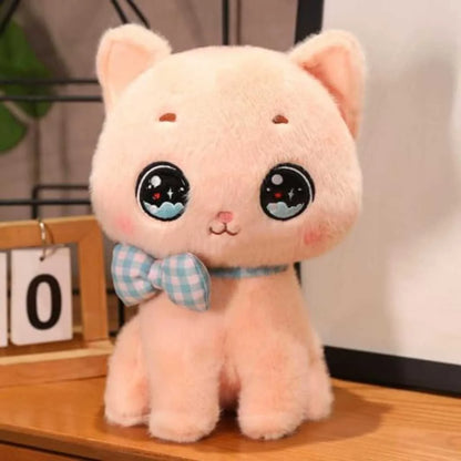 Cute Bow Cat Soft Toy with Adorable Bow 35cm for Kids