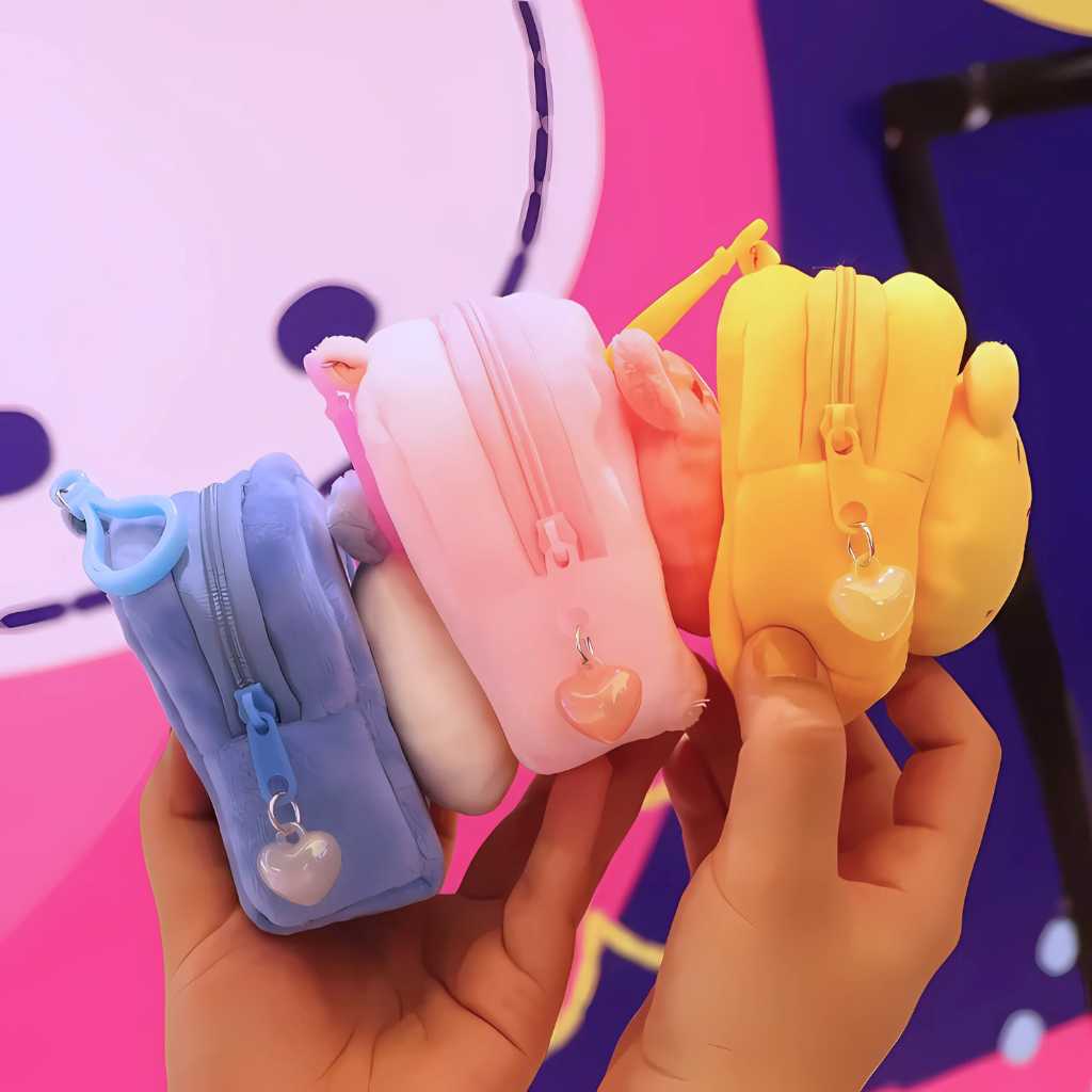 cute cartoon animal mini bag keychain