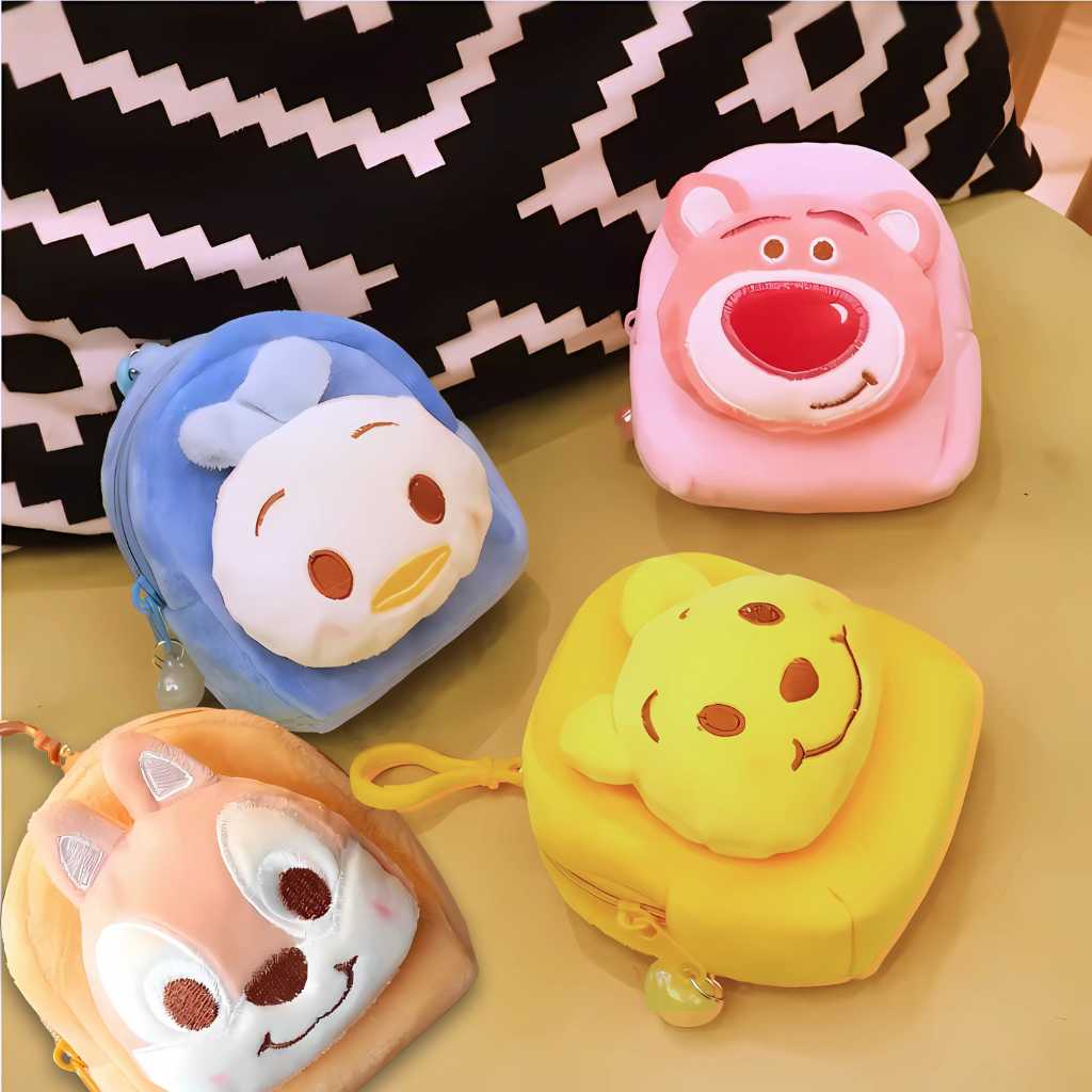 cute cartoon animal mini bag keychain